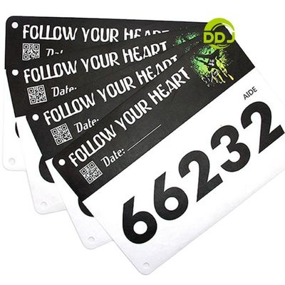 DDJOY Running Race Bibs Μεγάλοι αριθμοί και καρφίτσες ασφαλείας που περιλαμβάνονται για αγώνες μαραθωνίου