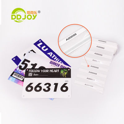 DDJOY Running Race Bibs Μεγάλοι αριθμοί και καρφίτσες ασφαλείας που περιλαμβάνονται για αγώνες μαραθωνίου