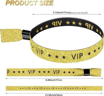 Προσαρμοσμένο μέγεθος και λογότυπο RFID Polyester/Ribbon Wristband για εκδηλώσεις συναυλιών και φεστιβάλ