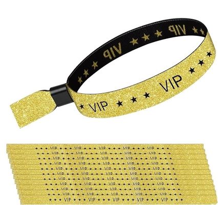 Προσαρμοσμένο μέγεθος και λογότυπο RFID Polyester/Ribbon Wristband για εκδηλώσεις συναυλιών και φεστιβάλ