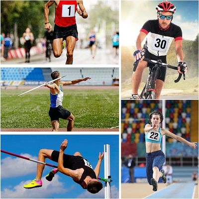 DDJOY Running Race Bibs Μεγάλοι αριθμοί και καρφίτσες ασφαλείας που περιλαμβάνονται για αγώνες μαραθωνίου