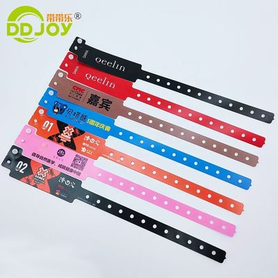 250*16mm L σχήμα πλαστικό βραχιόλι εκδηλώσεις Custom Print Logo Bangle Snap Button Bracelet