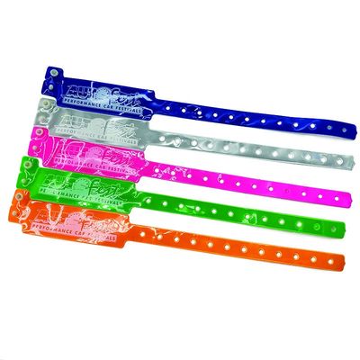 250*25mm βραχιόλια PVC για εύκολη ταυτοποίηση σε εκδηλώσεις και φεστιβάλ