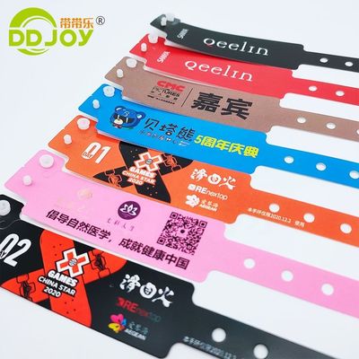 250*16mm L σχήμα πλαστικό βραχιόλι εκδηλώσεις Custom Print Logo Bangle Snap Button Bracelet