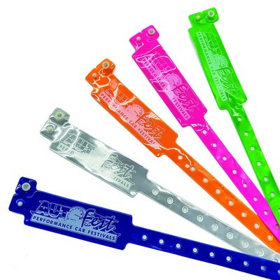 250*25mm βραχιόλια PVC για εύκολη ταυτοποίηση σε εκδηλώσεις και φεστιβάλ