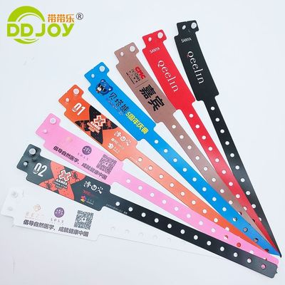 250*16mm L σχήμα πλαστικό βραχιόλι εκδηλώσεις Custom Print Logo Bangle Snap Button Bracelet