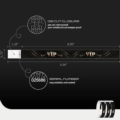Προσαρμόσιμο χρυσό Tyvek Arm Wrist Band Θερμική μεταφορά εκτύπωσης για εκδηλώσεις Φεστιβάλ
