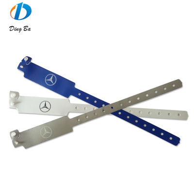 Αδιάβροχο PVC πλαστικό βινυλικό βραχιόλι 250 * 25mm ευρύ σχήμα μόνο για πρόσβαση σε φεστιβάλ