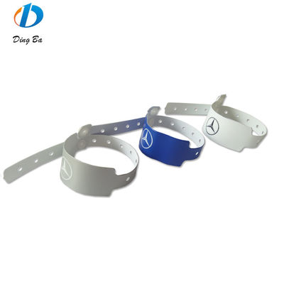 Αδιάβροχο PVC πλαστικό βινυλικό βραχιόλι 250 * 25mm ευρύ σχήμα μόνο για πρόσβαση σε φεστιβάλ
