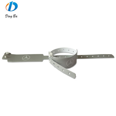 Αδιάβροχο PVC πλαστικό βινυλικό βραχιόλι 250 * 25mm ευρύ σχήμα μόνο για πρόσβαση σε φεστιβάλ