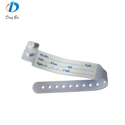 Χωρίς προσπάθεια Χοτ ID PVC RFID Baby Wristband για ομαλή ταυτοποίηση ασθενών