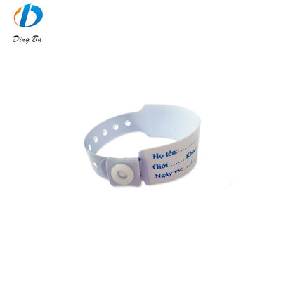 Χωρίς προσπάθεια Χοτ ID PVC RFID Baby Wristband για ομαλή ταυτοποίηση ασθενών