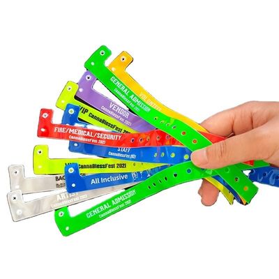 Αδιάβροχο RFID διαφόρων τύπων Neon πλαστικό/βινύλιο βραχιόλι Custom βραχιόλι για φεστιβάλ