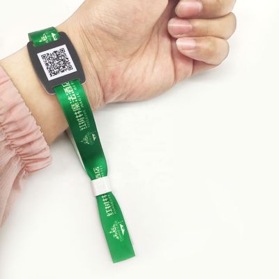 350*15mm Επαγγελματικό Custom Φεστιβάλ ύφασμα RFID βραχιόλι Προσαρμόσιμο για οποιαδήποτε εκδήλωση