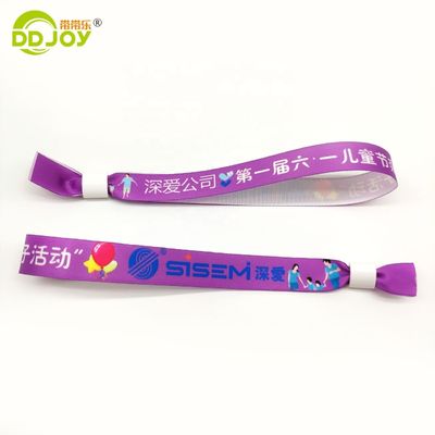 350*15mm Επαγγελματικό Custom Φεστιβάλ ύφασμα RFID βραχιόλι Προσαρμόσιμο για οποιαδήποτε εκδήλωση