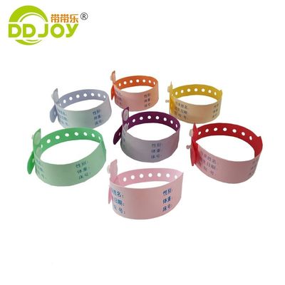 Νεογέννητο μωρό μαλακό βραχιόλι με RFID NFC chip και Custom Logo σε μπλε υλικό PVC