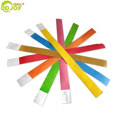 250*25mm και 250*19mm Tyvek Paper Wristband με Προσαρμοσμένες Απαιτήσεις Εκτύπωσης