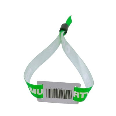 Προσαρμοσμένο 13.56 MHZ RFID πολυεστέρας βραχιόλι για συναυλίες πάρτι Φεστιβάλ Εκδηλώσεις μιας χρήσης