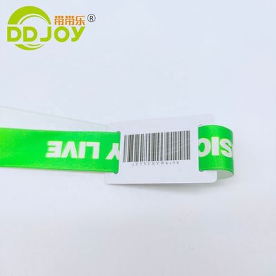 Προσαρμοσμένο 13.56 MHZ RFID πολυεστέρας βραχιόλι για συναυλίες πάρτι Φεστιβάλ Εκδηλώσεις μιας χρήσης