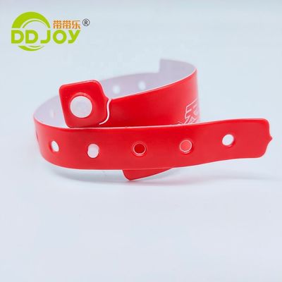 DDjoy Φεστιβάλ Εκδηλώσεις Εκτύπωση Custom Βινύλιο PVC πλαστικό βραχιόλι για την είσοδο VIP
