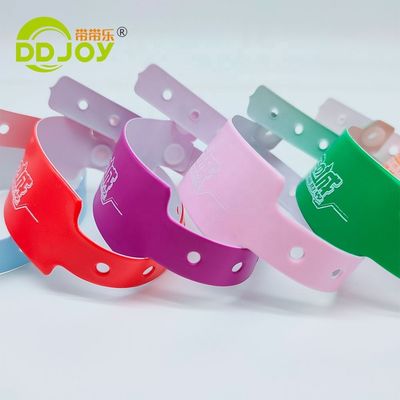 DDjoy Φεστιβάλ Εκδηλώσεις Εκτύπωση Custom Βινύλιο PVC πλαστικό βραχιόλι για την είσοδο VIP