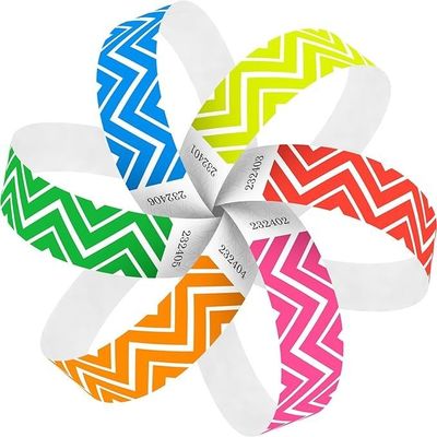 Κίτρινο Custom Τυπωμένο Tyvek βραχιόλι για την περίσταση του Πάσχα Αδιάβροχο μίας χρήσης βραχιόλι