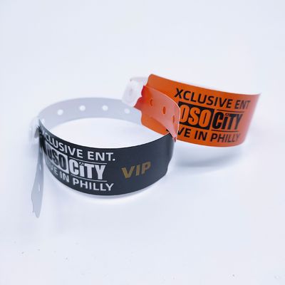 250*25mm/250*19mm PE βραχιόλι VIP Εισδοχή σε πάρκο / εκδήλωση / φεστιβάλ ISO9001 πιστοποιημένο