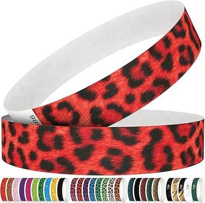 250*25mm/250*19mm Πλήρες χρώμα Πάρτι VIP Custom Wristband Entry Tyvek για την ασφάλεια