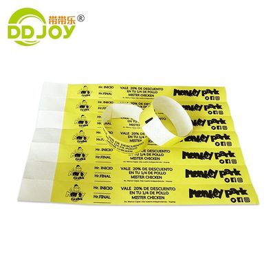 250*25mm/250*19mm Πλήρες χρώμα Πάρτι VIP Custom Wristband Entry Tyvek για την ασφάλεια
