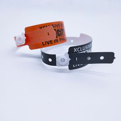 250*25mm/250*19mm PE βραχιόλι VIP Εισδοχή σε πάρκο / εκδήλωση / φεστιβάλ ISO9001 πιστοποιημένο