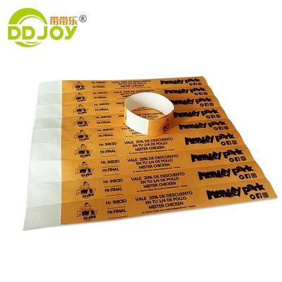 250*25mm/250*19mm Πλήρες χρώμα Πάρτι VIP Custom Wristband Entry Tyvek για την ασφάλεια
