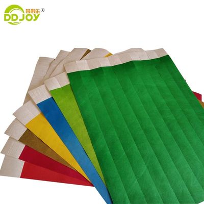 Απλές βραχιόλια Tyvek σε πορτοκαλί 100 PCs για Event Party Supplies Λογότυπο OEM Προσαρμοσμένο
