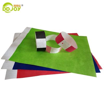 Απλές βραχιόλια Tyvek σε πορτοκαλί 100 PCs για Event Party Supplies Λογότυπο OEM Προσαρμοσμένο