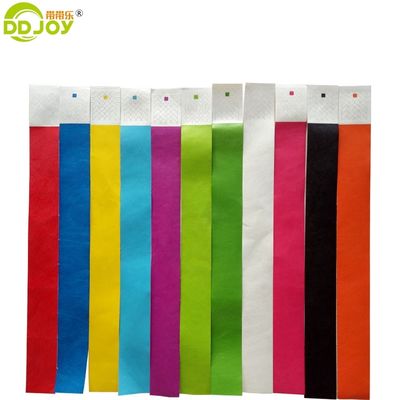 Απλές βραχιόλια Tyvek σε πορτοκαλί 100 PCs για Event Party Supplies Λογότυπο OEM Προσαρμοσμένο