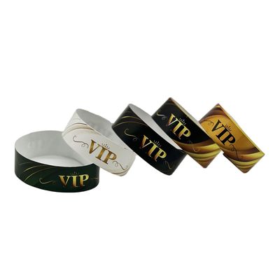 Προσαρμοσμένο Αδιάβροχο Χαρτί Tyvek RFID βραχιόλια Συμπεριλαμβάνεται λειτουργία NFC