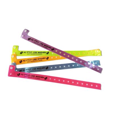 250*25mm/250*16mm κόκκινο βινύλιο PVC βραχιόλι βραχιόλια πρέπει να έχετε για την είσοδο VIP Pass