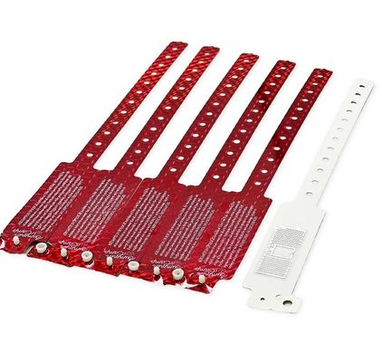 Προσαρμοσμένο μέγεθος RFID χάρτινα βραχιόλια θερμικής εκτύπωσης για αναγνώριση ιατρικών τσιπ