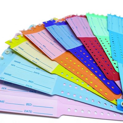 Διασκέδαση Περιστασιακό PVC/Vinyl ID βραχιόλι 100pcs Αποχρεωτικό ιατρικό βραχιόλι
