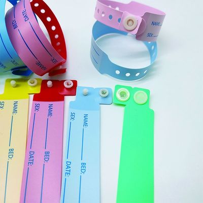 Διασκέδαση Περιστασιακό PVC/Vinyl ID βραχιόλι 100pcs Αποχρεωτικό ιατρικό βραχιόλι