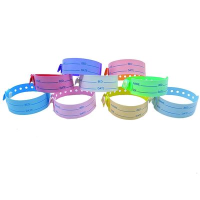 Διασκέδαση Περιστασιακό PVC/Vinyl ID βραχιόλι 100pcs Αποχρεωτικό ιατρικό βραχιόλι