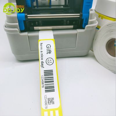 257*25mm Ενήλικες Προσαρμόσιμα άμεσα θερμικά χαρτιά ID βραχιόλια για εσωτερικό παιγνίδι