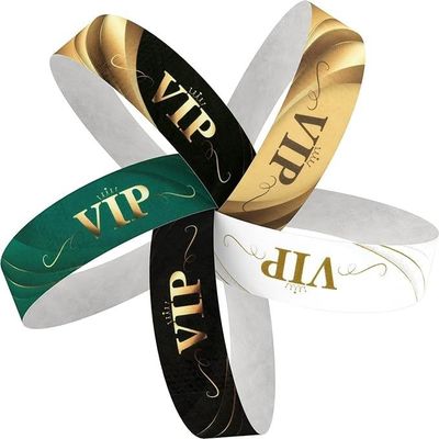 Χάρτινα εισιτήρια εκδηλώσεων Ρυθμίσιμες μπάντες πλαστικού καρπού με προσαρμοσμένο λογότυπο