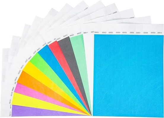OEM Προσαρμοσμένη εκτύπωση λογότυπου Tyvek βραχιόλια για εκδηλώσεις Αδιάβροχα χαρτιά βραχιόλια
