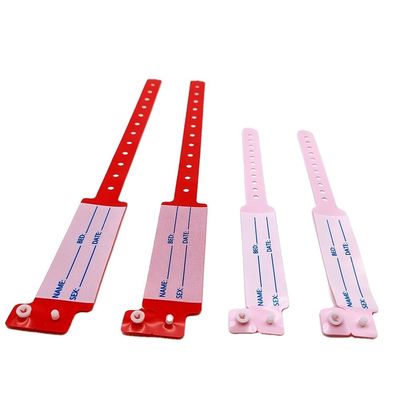 Προσαρμοσμένο αντρικό βραχιόλι PVC/Vinyl για νοσοκομειακό ιατρικό ID παιδιού από την DDJOY σε χύδη