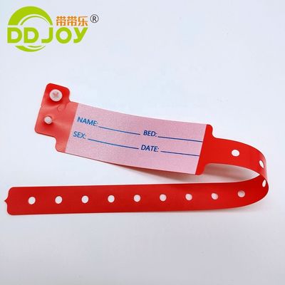 Προσαρμοσμένο αντρικό βραχιόλι PVC/Vinyl για νοσοκομειακό ιατρικό ID παιδιού από την DDJOY σε χύδη