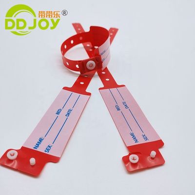 Προσαρμοσμένο αντρικό βραχιόλι PVC/Vinyl για νοσοκομειακό ιατρικό ID παιδιού από την DDJOY σε χύδη