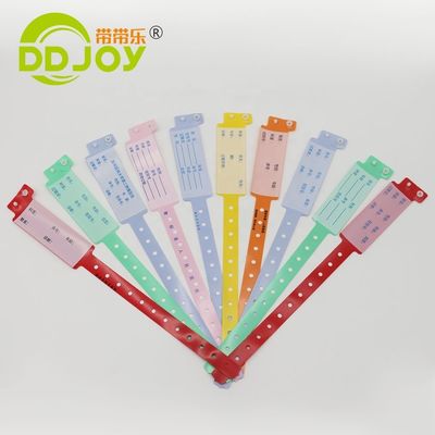 Προσαρμοσμένο βραχιόλι από PVC για ασθενείς, πολύ μαλακό 170*18mm Πληροφορίες για παιδιά