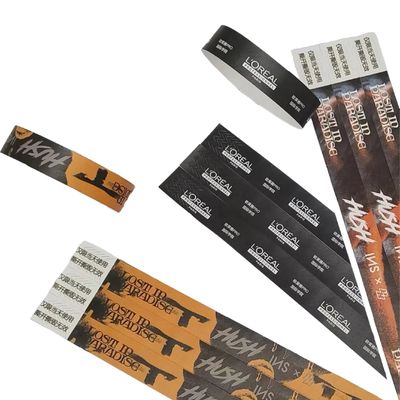 Χρήση Σενάρια Εκδηλώσεις Φεστιβάλ Custom One Time Tyvek βραχιόλι για διακοσμητική διακοπές