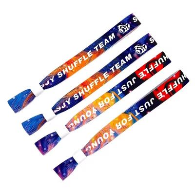 Μόδας RFID CHIP Custom Event Party Ribbon Satin Fabric Wristbands για περιστάσεις