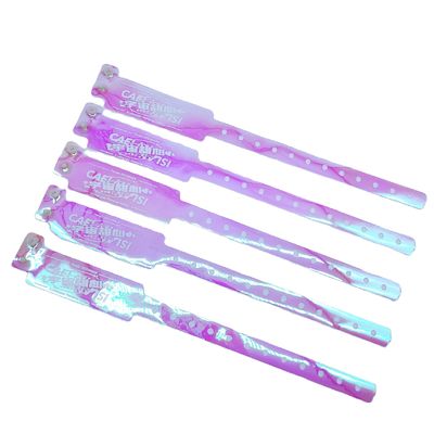 250*25mm/250*16mm Custom Waterproof Gradient Color πλαστικά βραχιόλια για μπαρ και νυχτερινό κλαμπ